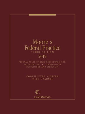 cover image of Moore's Federal Practice